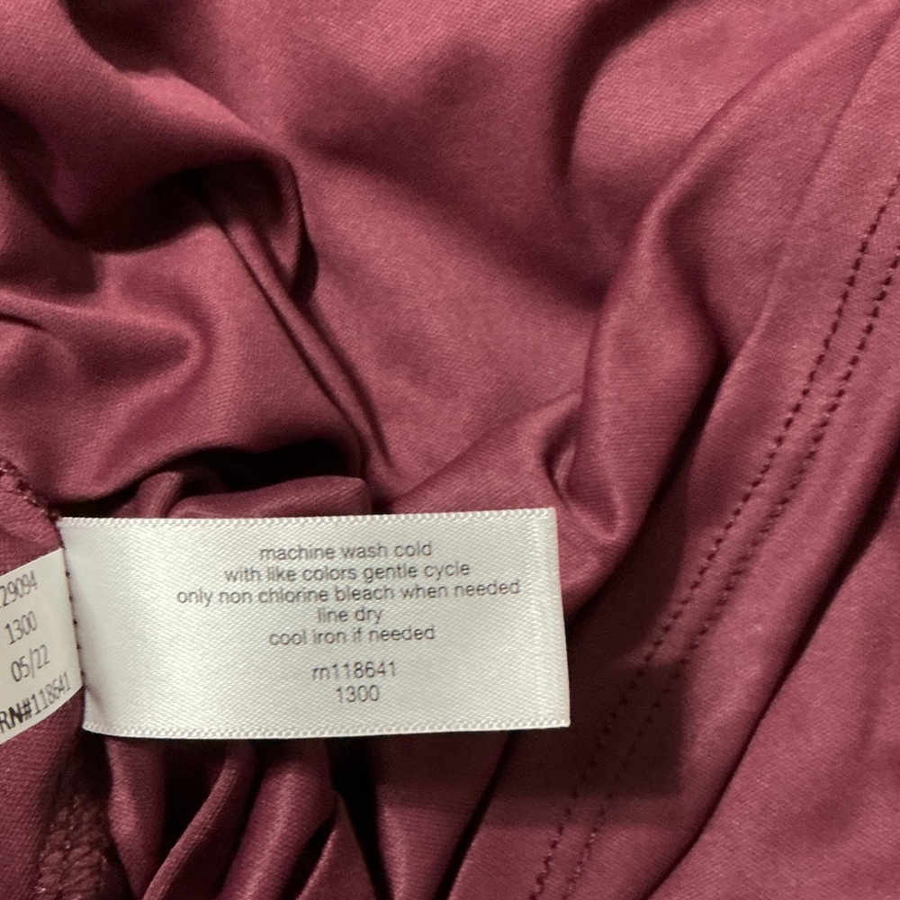 Lane Bryant Lace V-Neck Blouse in Deep Burgundy - Picture 5 of 5